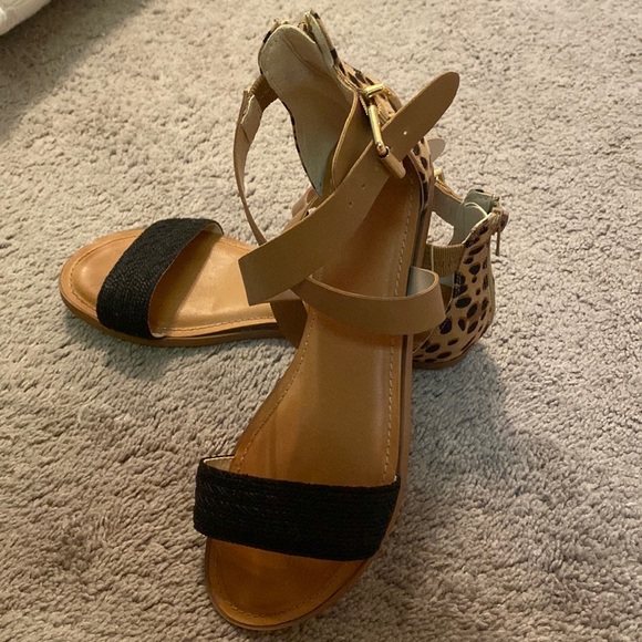 Fergie Leopard Black Sandals from Nordstrom’s - Picture 1 of 5